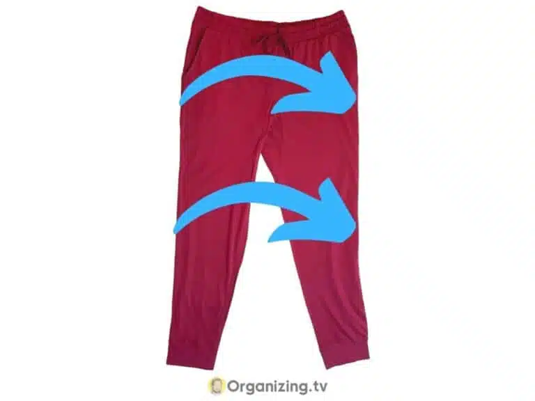 How to Fold and Store Pants Organizer explains Organizing.TV