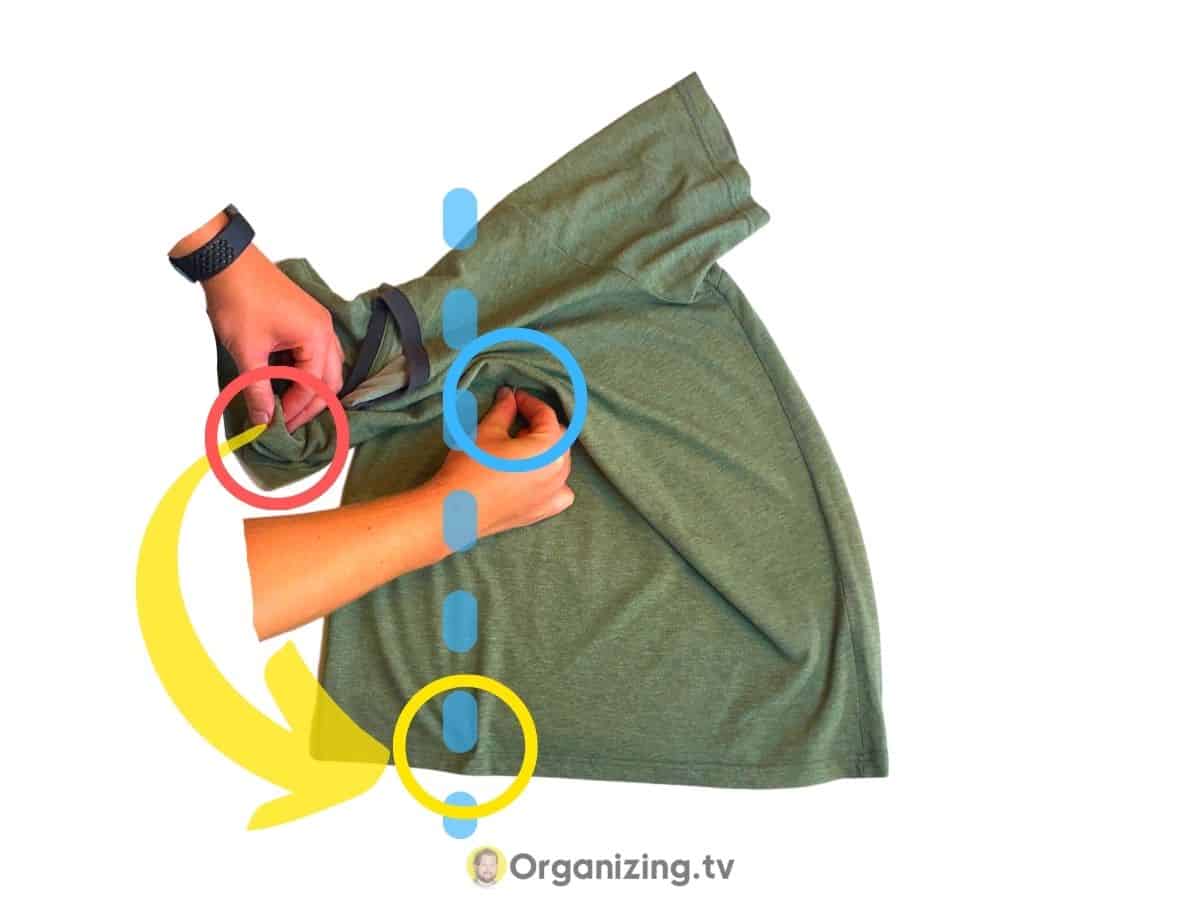 How to Fold TShirts Organizer explains Organizing.TV