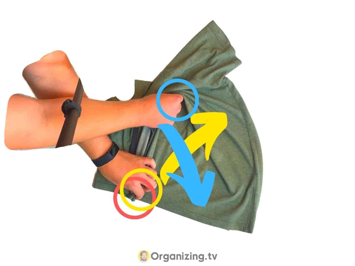 How to Fold TShirts Organizer explains Organizing.TV