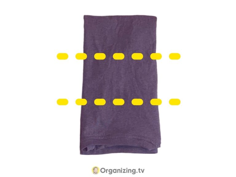 How to Fold TShirts Organizer explains Organizing.TV