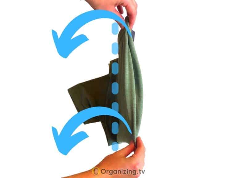 How to Fold TShirts Organizer explains Organizing.TV