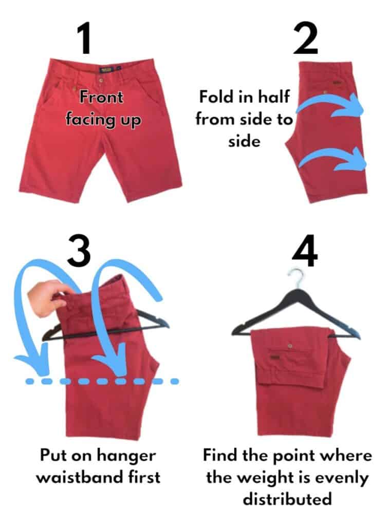 How to Fold Shorts (with visual examples) – Organizing.TV
