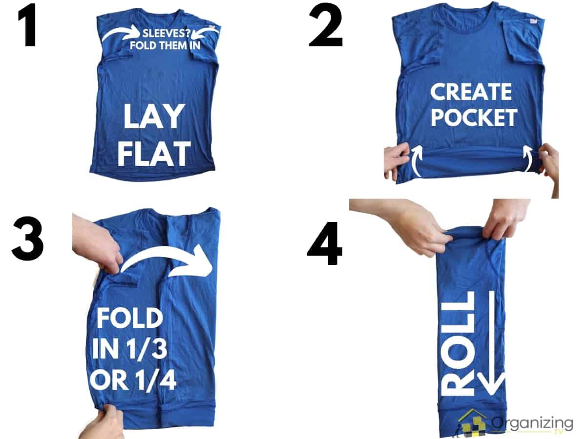 How to Fold Clothes for Packing Neat and Small (Photos + Videos