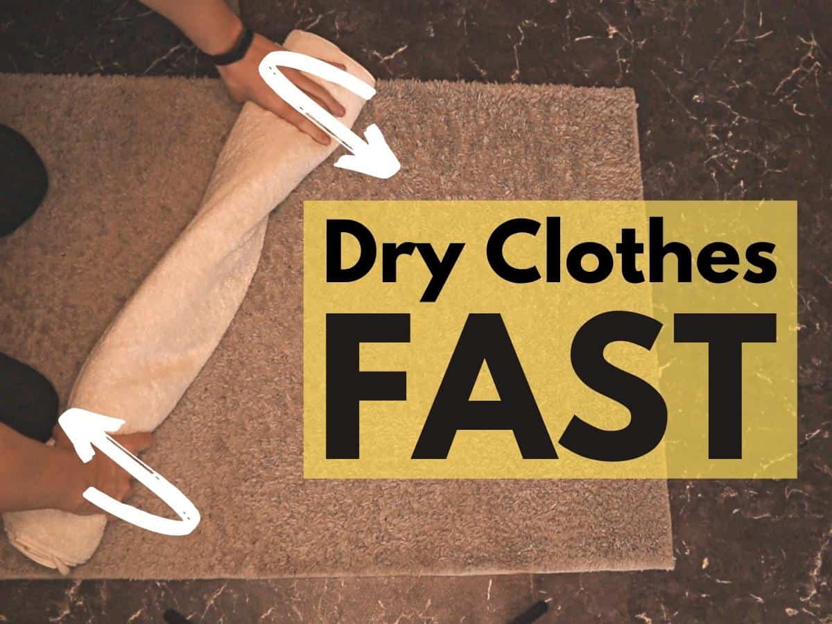 How to Dry Clothes FAST (This actually works)