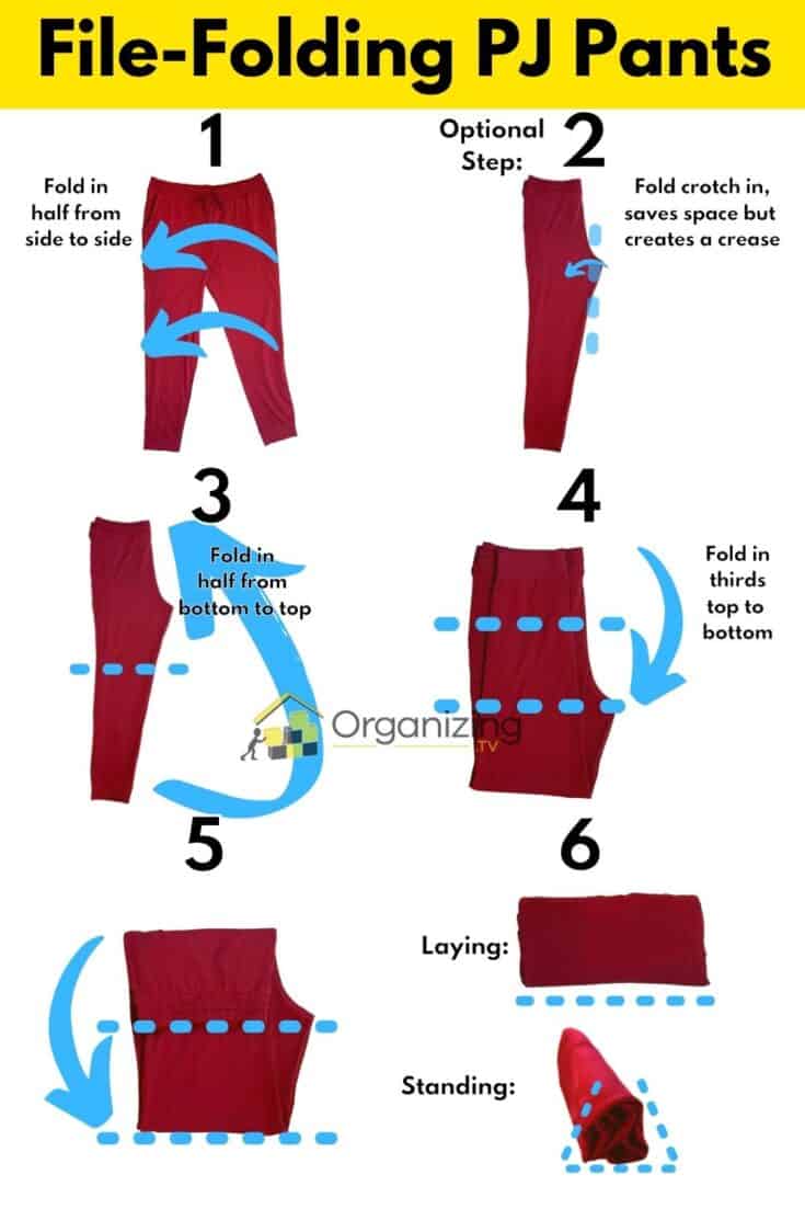 3 Clever Ways to Fold and Store Pajamas Video + Photo Guide