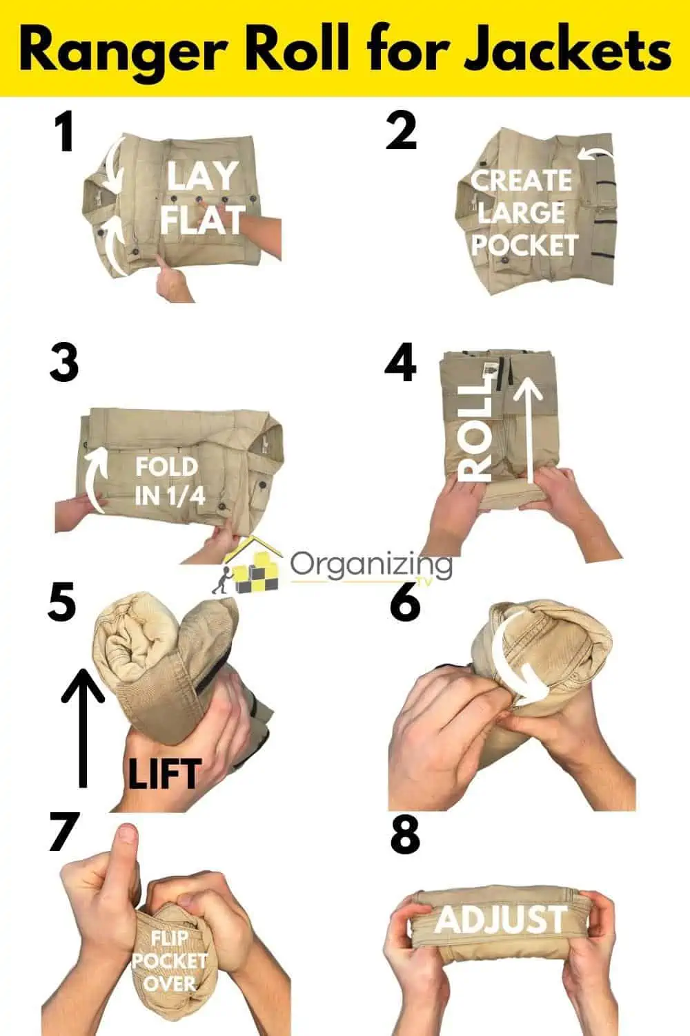 How to Fold Jackets Fast, Neat, and Small (Photos + Video) Organizing.TV