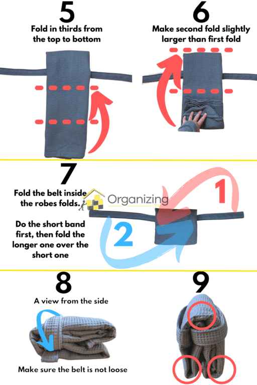 How to Fold Bathrobes like Hotels and Spas (Photos + Video) Organizing.TV