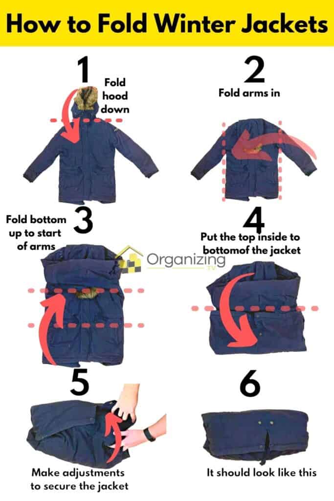 How to Fold Jackets: Fast, Neat, and Small (Photos + Video) – Organizing.TV