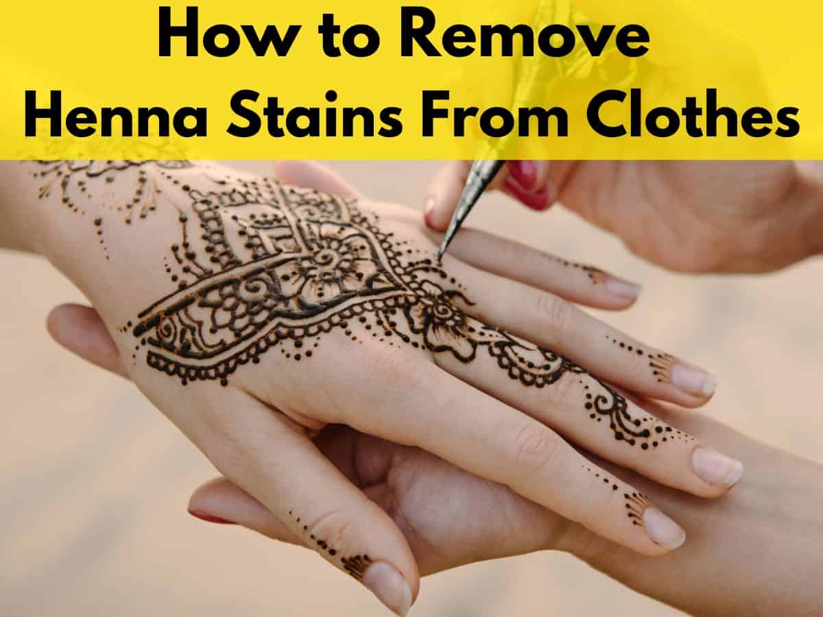 Does henna tattoo stain clothes