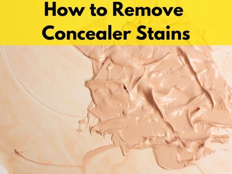 How to Remove Concealer Stains From Clothes