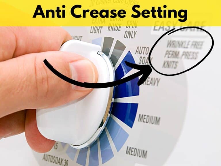 Anti Crease on Washers: What It Is and When To Use It