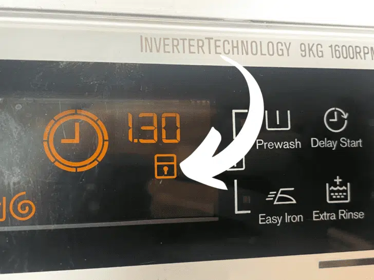 Key Lock on Washing Machines How to Use It + Disable It Organizing.TV